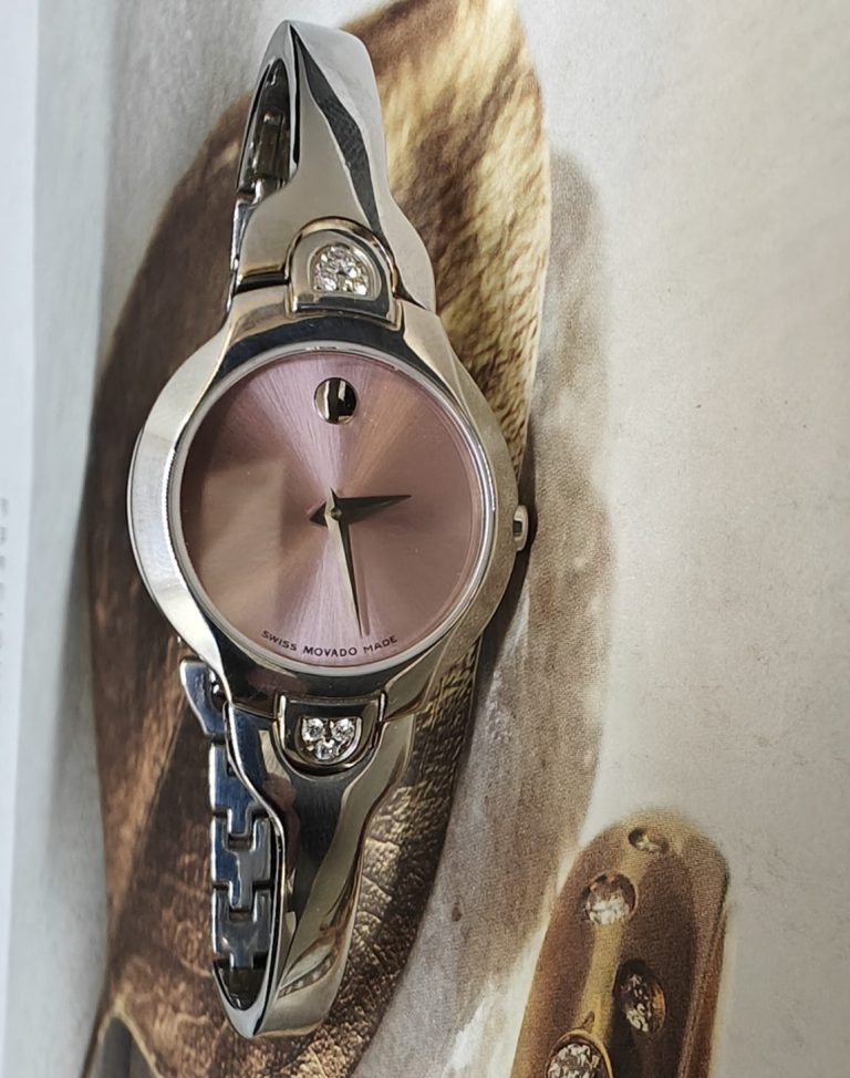 Movado Kara Pink 6 Diamond Bezel